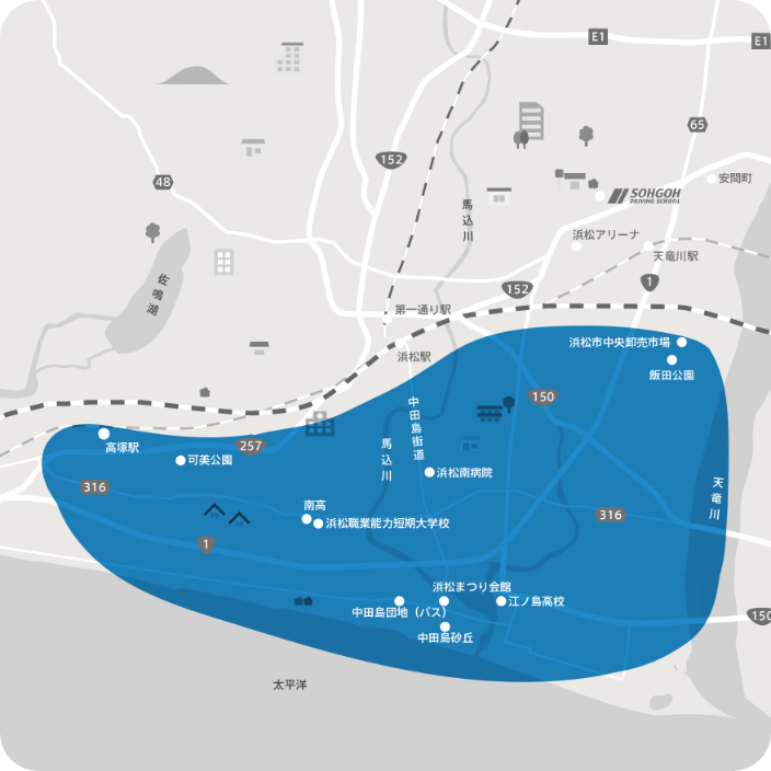 浜松南エリアマップ