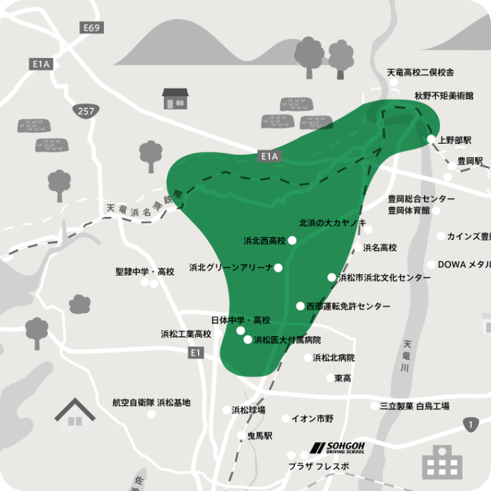 浜松北エリアマップ
